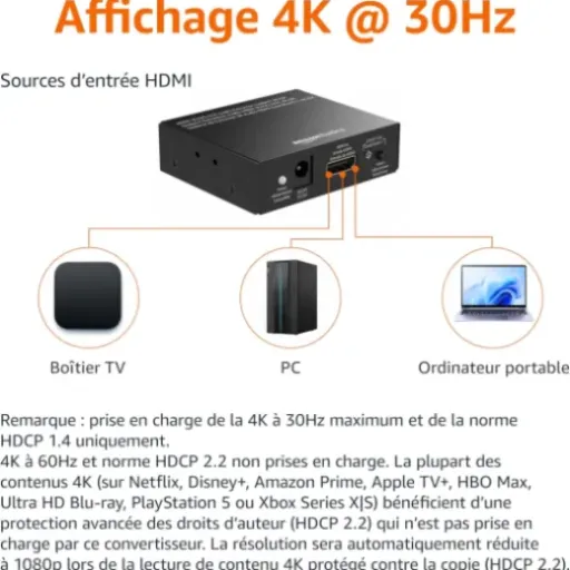 Test Amazon Basics Extracteur HDMI vers HDMI + audio : le petit boîtier qui sauve les vieilles installations