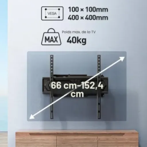 Test PERLESMITH PSMFK10 : le support mural TV qui fait le job sans se ruiner