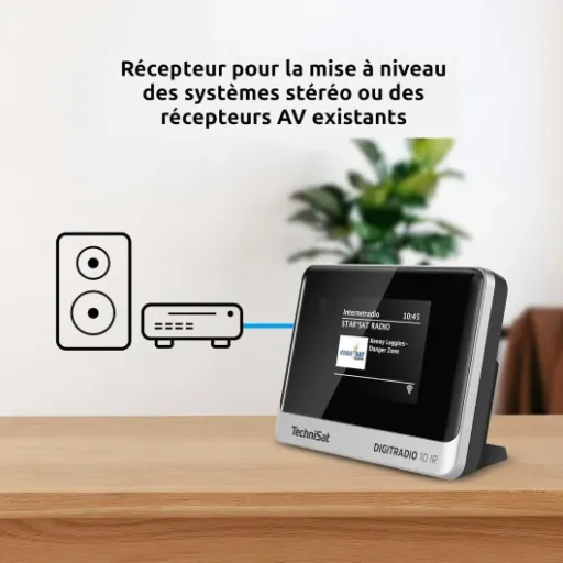 Test TechniSat DIGITRADIO 10 IR : un petit boîtier qui modernise clairement une vieille chaîne hi-fi