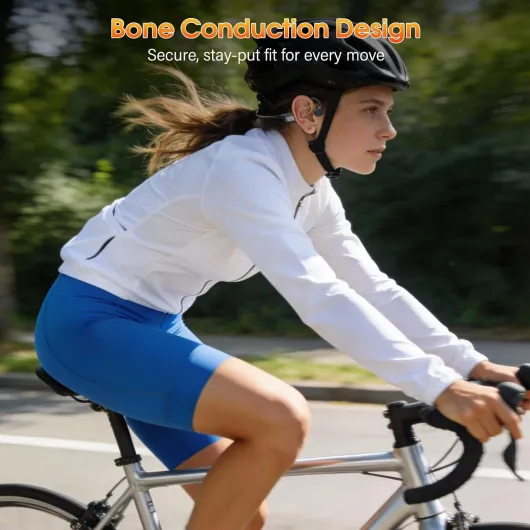 Casque Conduction Osseuse Bluetooth 6.0, IPX7 Écouteurs à Conduction Osseuse avec Micro, Écran LED, 12H Ecouteurs sans Fil Sport