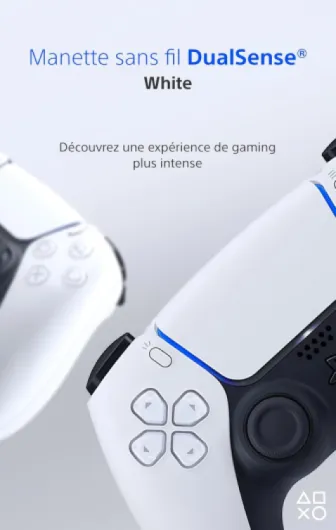 Sony, Manette 5 Officielle DualSense, Sans Fil, avec Retour Haptique & Gâchettes Adaptatives, Micro Intégré, Batterie Rechargeable, Compatible PS5/PC, Couleur : Bicolore