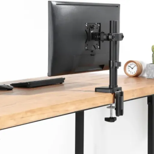 Test Maclean MC-983 : le support d’écran qui se fixe sur un tube sans prise de tête