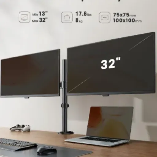 Test ErGear Support Ecran PC 2 Ecran : du gain de place pas cher, avec quelques compromis