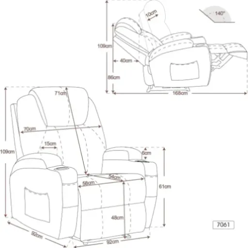 Test M MCombo 7061 : le fauteuil relax électrique qui fait le job sans être un vrai fauteuil de massage