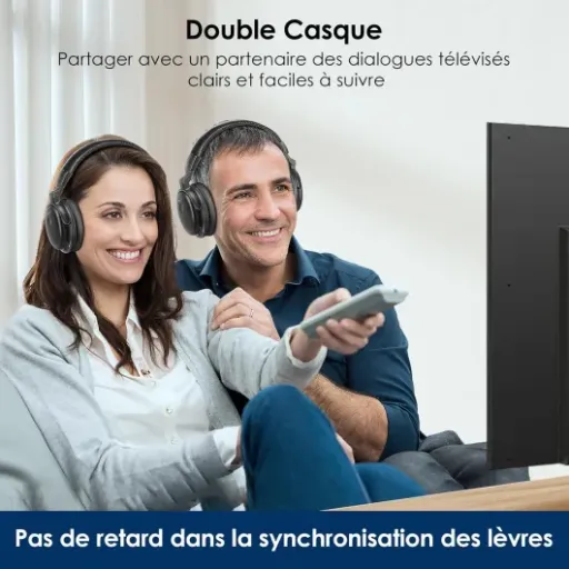 Test SIMOLIO SM-829D2 : le double casque TV pensé surtout pour les oreilles qui fatiguent