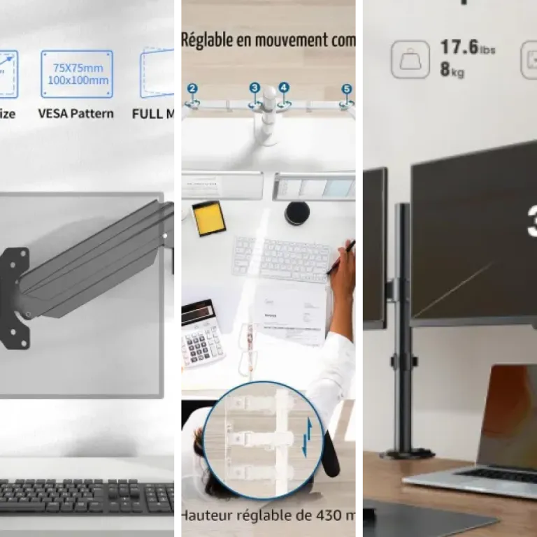 Top 5 des meilleurs bras écran PC (2026)