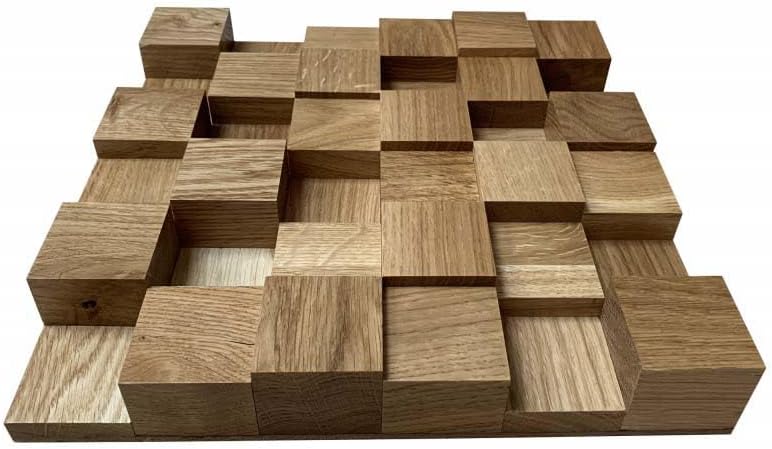 Diffuseur acoustique 2D 500-30 x 30 cm - Diffuseur acoustique - Panneau mural en bois - Panneau acoustique (chêne)