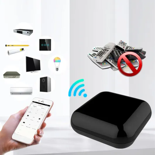 Télécommande Universelle WiFi IR et RF, Tout-en-Un pour Maison Intelligente, Apprentissage du Code, Télécommande WiFi pour Climatiseur TV, Moteur de Rideau, Fonctionne avec