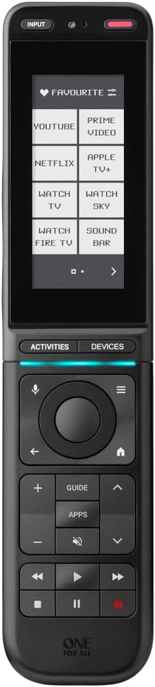 URC7985 Smart Control Pro Télécommande Universelle - Écran Tactile, Contrôle Application, Infrarouge & Bluetooth, Activités & Écrans Personnalisables, Boutons rétroéclairés, Anthracite