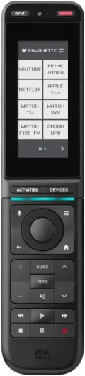 URC7985 Smart Control Pro Télécommande Universelle - Écran Tactile, Contrôle Application, Infrarouge & Bluetooth, Activités & Écrans Personnalisables, Boutons rétroéclairés, Anthracite