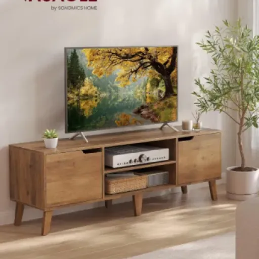 Test VASAGLE Meuble TV LTV556K01 : du costaud abordable pour les salons sans prise de tête